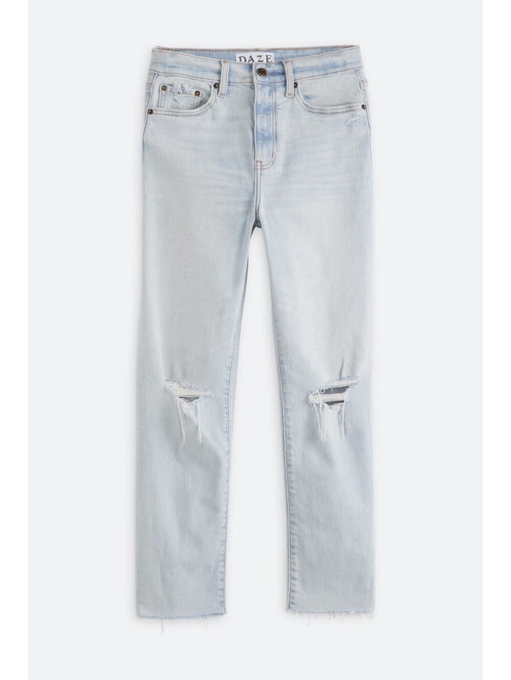 Stitch Fix DAZE Denim Daily Driver High Rise Skinny Straight Jeans 32 Light Wash